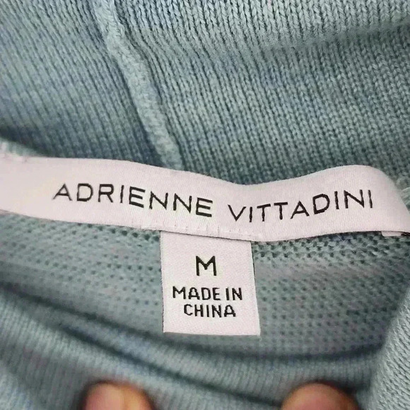 Adrienne Vittadini Baby Blue Cowl neck Pullover Sweater Women's M - Picture 7 of 8